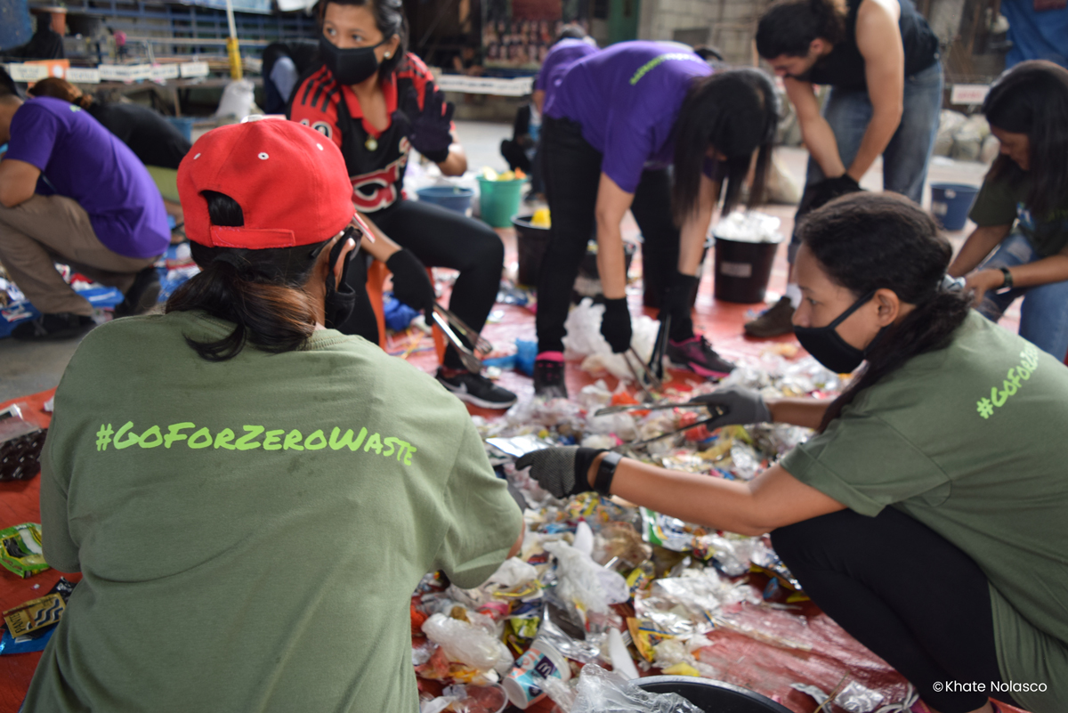 Staff and members of Mother Earth Foundation conduct a Waste Assessment and Characterization Survey and a Brand Audit in Quezon, City